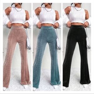 3 SHEIN* EZwear Elastic Waist Flare Leg Pants